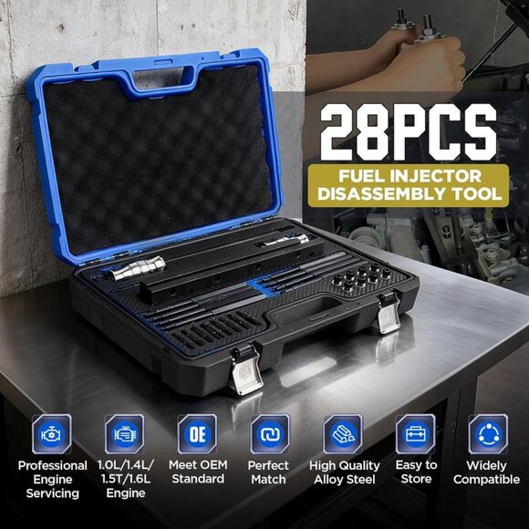 Fuel Injector Removal Tool/Rail Assembly Replacer (28PCS) - Picture 5 of 9